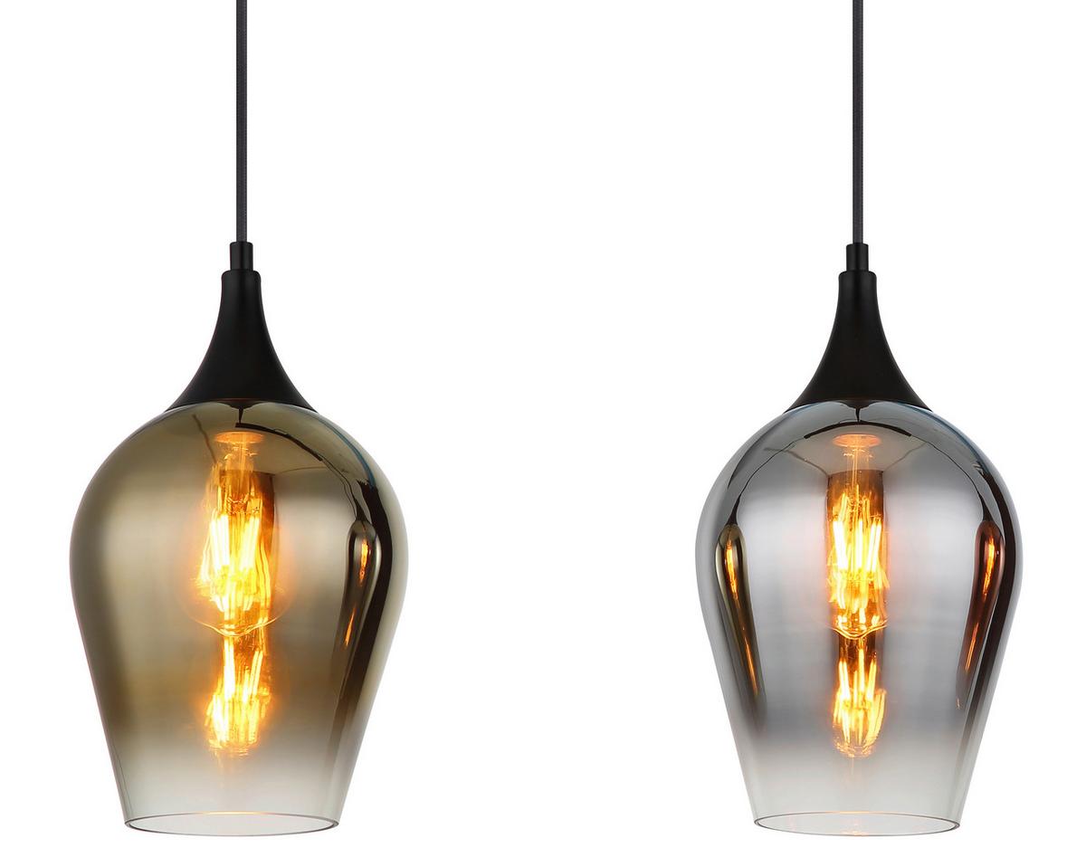 Hängeleuchte Lavus Klar max. 60 Watt - Klar, KONVENTIONELL, Glas/Metall (83/18/120cm) - Globo
