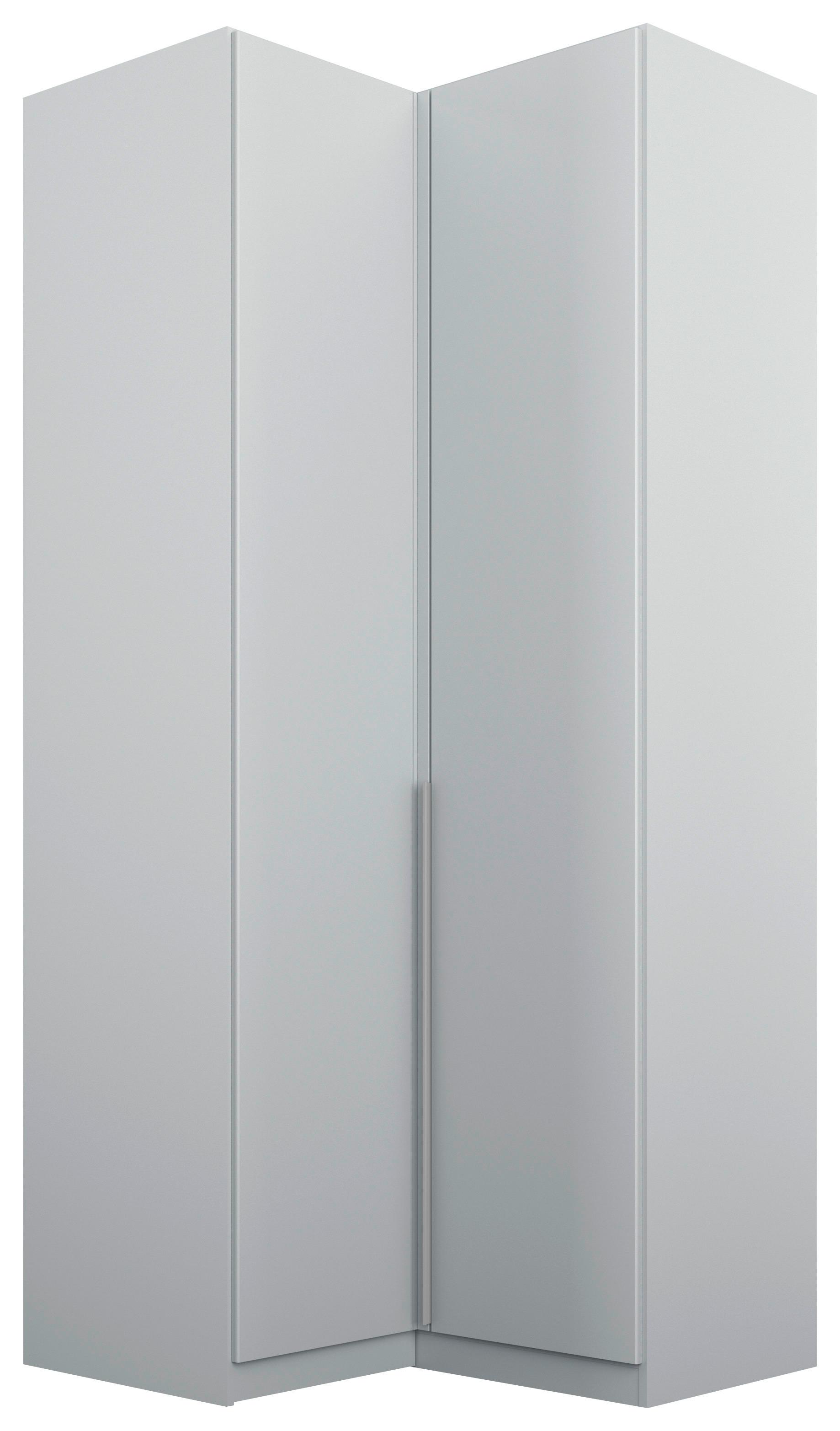 Dulap pe colț ALABAMA - gri deschis, Modern, material pe bază de lemn (100/229/102cm)