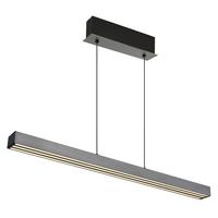 Led Viseća Svjetiljka Tamno Siva Boja - tamno siva/opalna, Design, metal/plastika (95-150/7,5/80-150cm) - Globo
