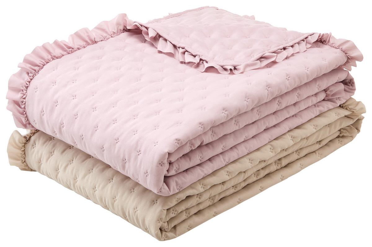 Tagesdecke Daisy - Rosa, Textil (160/220cm) - Mömax