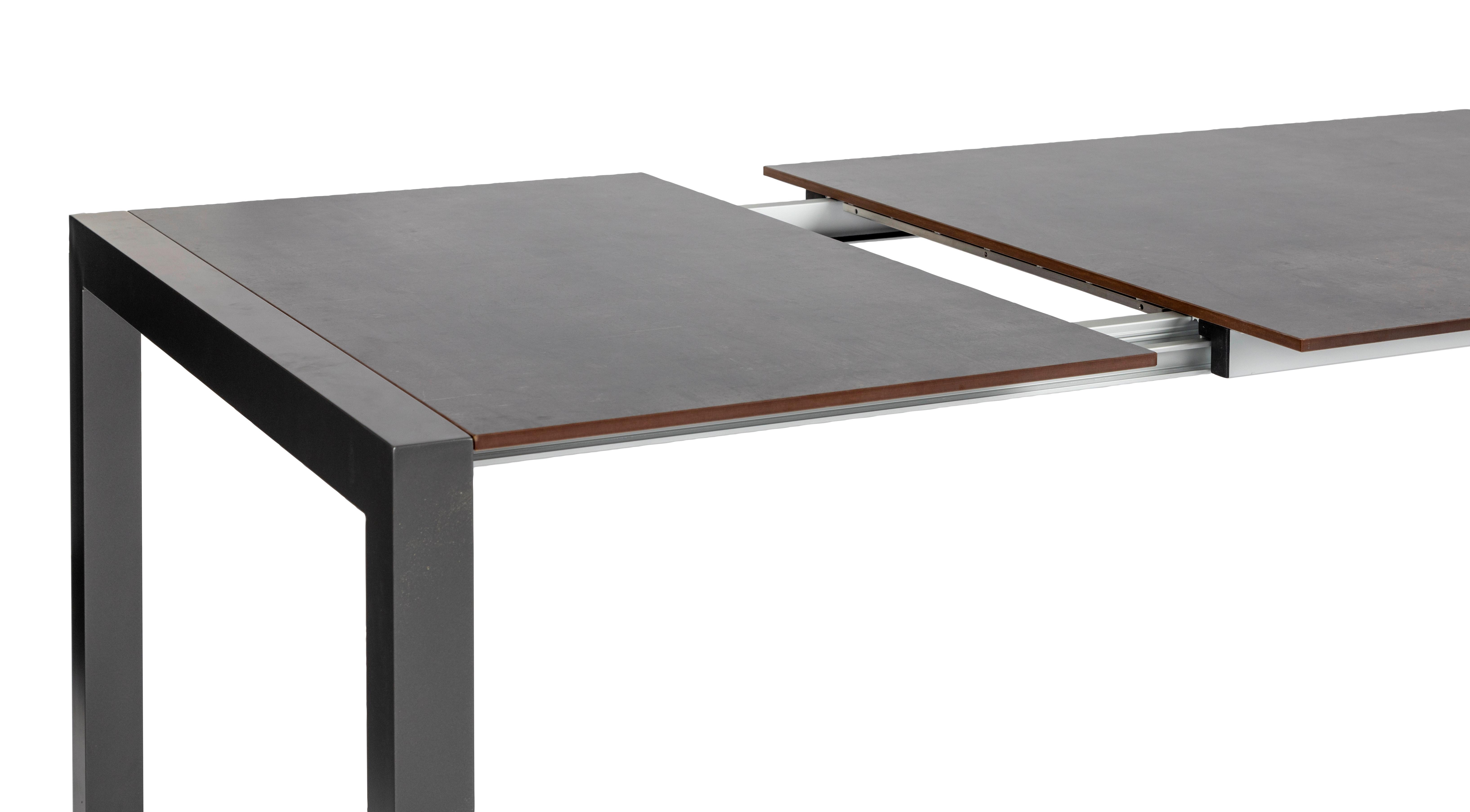 Gartenset 5-tlg. Metall/Textil /Kunststoff/Holzwerkstoff - Dunkelgrau/Anthrazit, Basics, Holzwerkstoff/Kunststoff (180+68/98/74cm) - Acamp