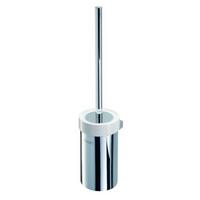 KOMPLET DO WC JOOP! FIXED - biały/kolor chromowy, Basics, tworzywo sztuczne/metal (9,5/41cm) - Joop!