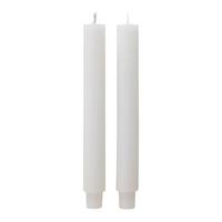 Stabkerzenset Michelle Weiß, 2er Set - Weiß, MODERN (3/25cm) - Modern Living
