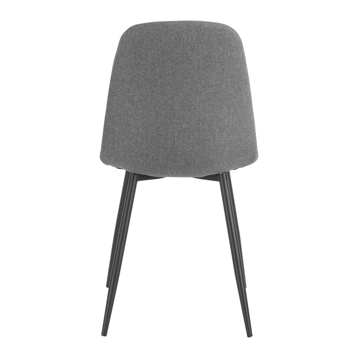 Stuhl Svenja Grau/Schwarz - Schwarz/Grau, Basics, Holz/Textil (44/87/56cm) - Mömax