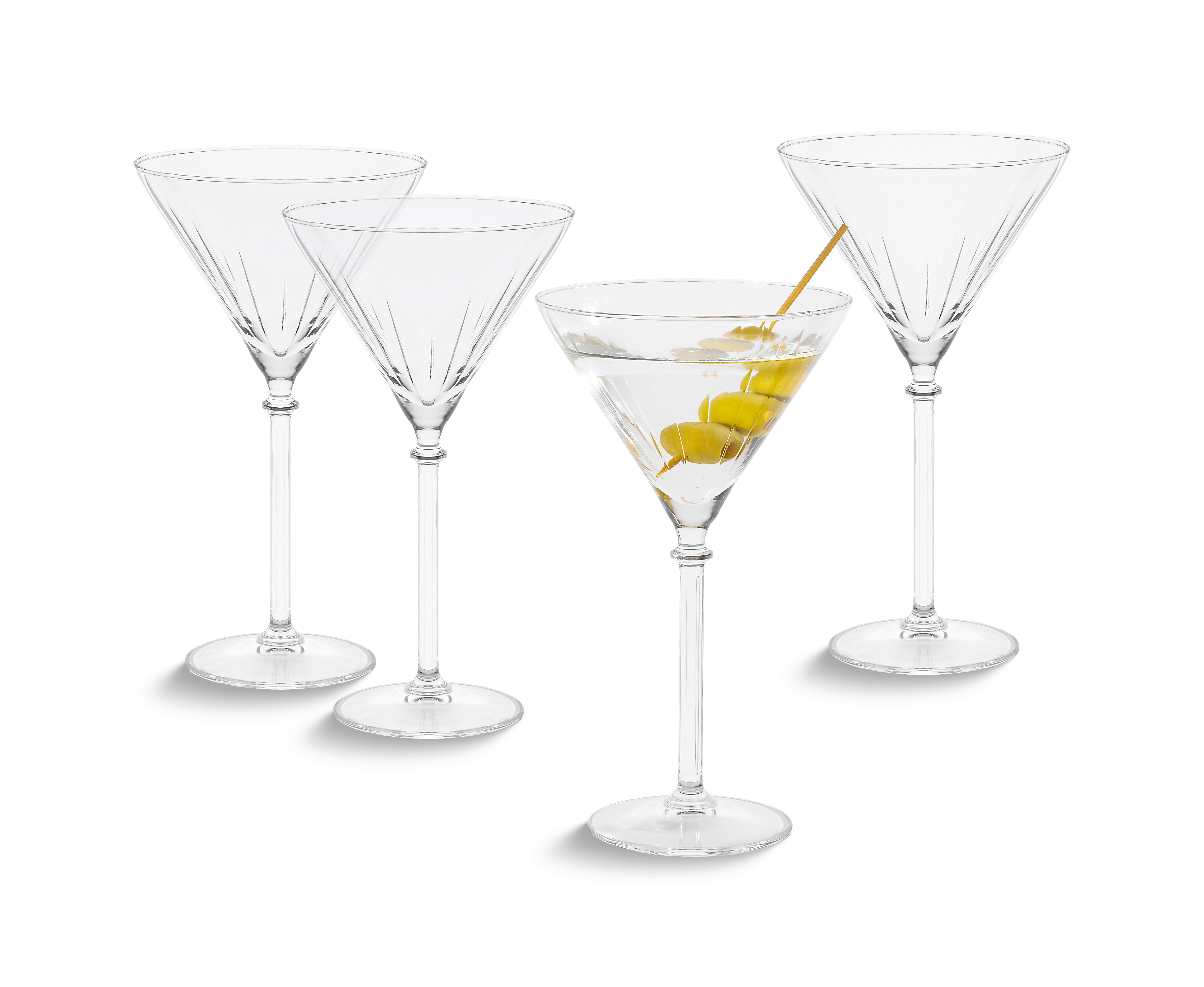 SET DE PAHARE MARTINI - străveziu, Modern, sticlă - Mömax