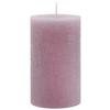 Stumpenkerze Lia in Mauve - Violett, Modern (6,8/12cm) - Premium Living