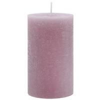 Stumpenkerze Lia in Mauve - Violett, MODERN (6,8/12cm) - Premium Living