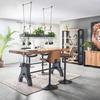 MATBORD INDUSTRIAL - svart/naturfärgad, Lifestyle, metall/trä (200/90/76cm) - Premium Living
