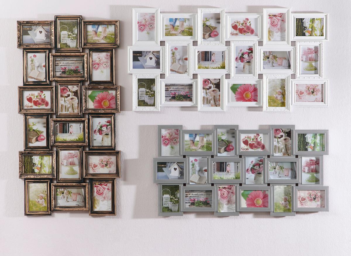 RAMKA NA ZDJĘCIA KOLAŻ 639411 - biały, Lifestyle, tworzywo sztuczne (90/47/2,5cm)