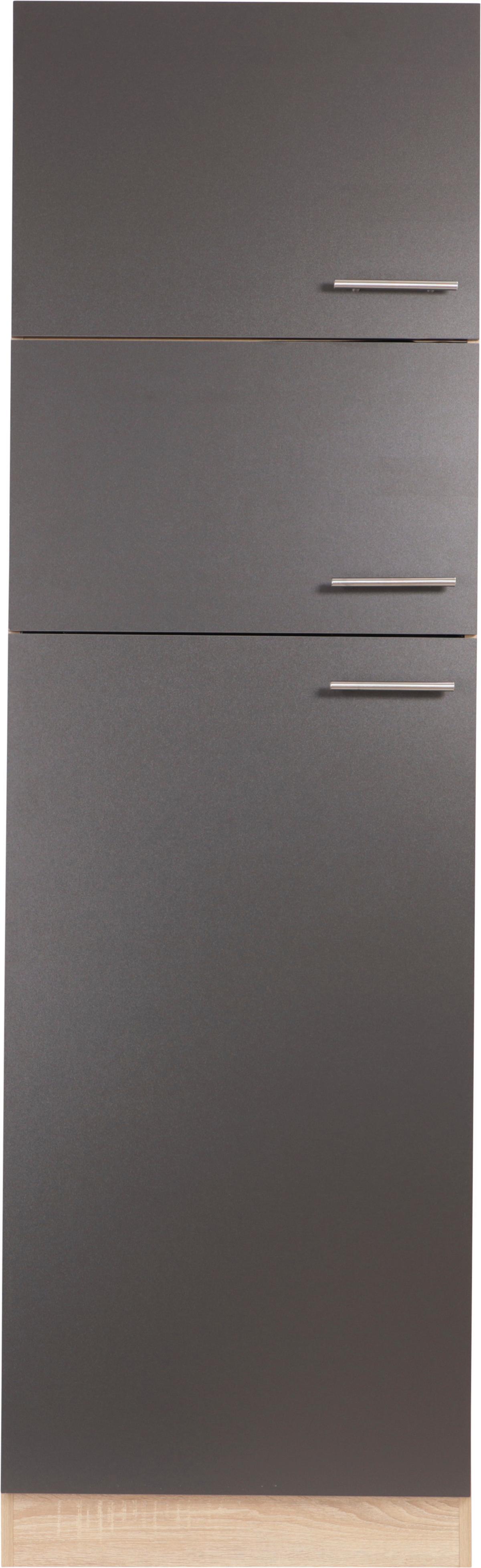 Omara Za Vgradno Napravo Merle, Barva Hrasta, Siva - srebrne barve/siva, Basics, kovina/leseni material (60/200/60cm) - Respekta