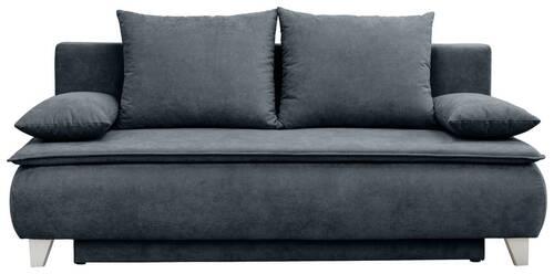Sofa Mona - srebrne boje/antracit, Modern, tekstil/drvo (208/100/106cm) - Modern Living