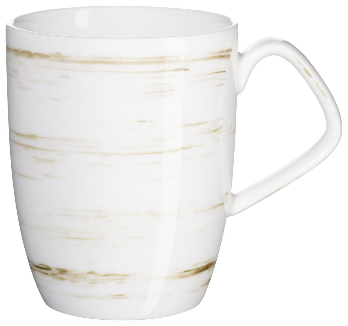 KOMBISERVICE 16-TLG DERBY - Blau/Weiss, Basics, Keramik (33/31,5/35cm) - Mäser