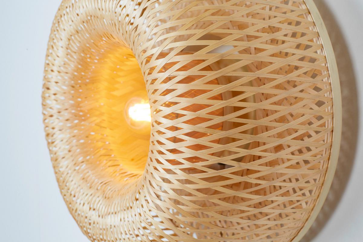 Stropna Svetilka Barbados, Bambus - naravne barve, Basics, naravni materiali (35/15cm) - Good & Mojo