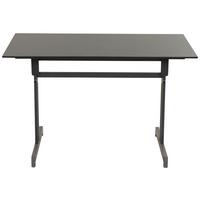 Gartentisch Anthrazit klappbar ca. 120x80x71cm - Anthrazit, MODERN, Holzwerkstoff/Metall (120/80/71cm) - Gardenson