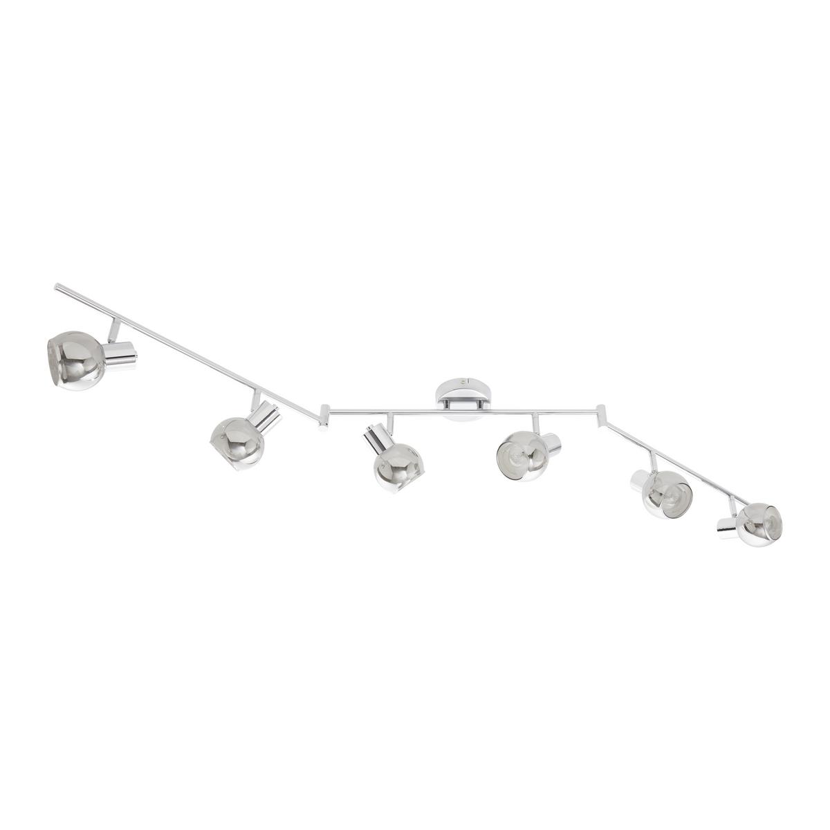 Deckenleuchte Rolli max. 40 Watt - Grau, Lifestyle, Glas/Metall (150cm) - Premium Living