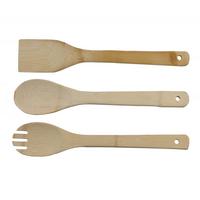 Küchenhelferset Woody in Naturfarben, 3-teilig - Naturfarben, KONVENTIONELL, Holz (6/30cm) - Based