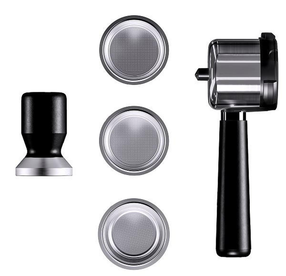 AUTOMATYCZNY EKSPRES DO KAWY 412370011 - kolor stalowy, Basics, metal (36,2/35,1/17,2cm) - WMF