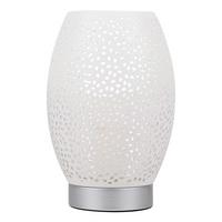 Svjetiljka Stolna 41-78322 - bijela, Basics, metal (15/15/23cm)