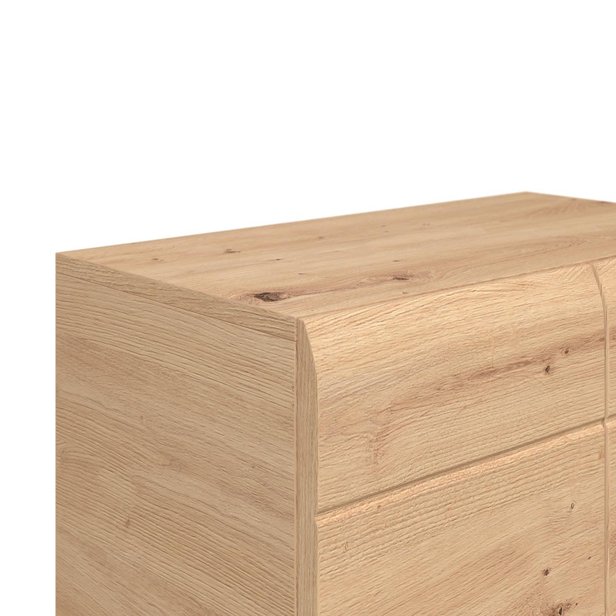 Dulap mediu Avensis - culoare lemn stejar, Modern, material pe bază de lemn (60/128,5/33cm) - Luca Bessoni