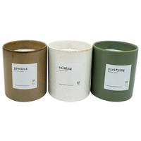 Sveča V Lončku Olive -Paz- - bela/zelena, keramika (9/10cm) - Modern Living