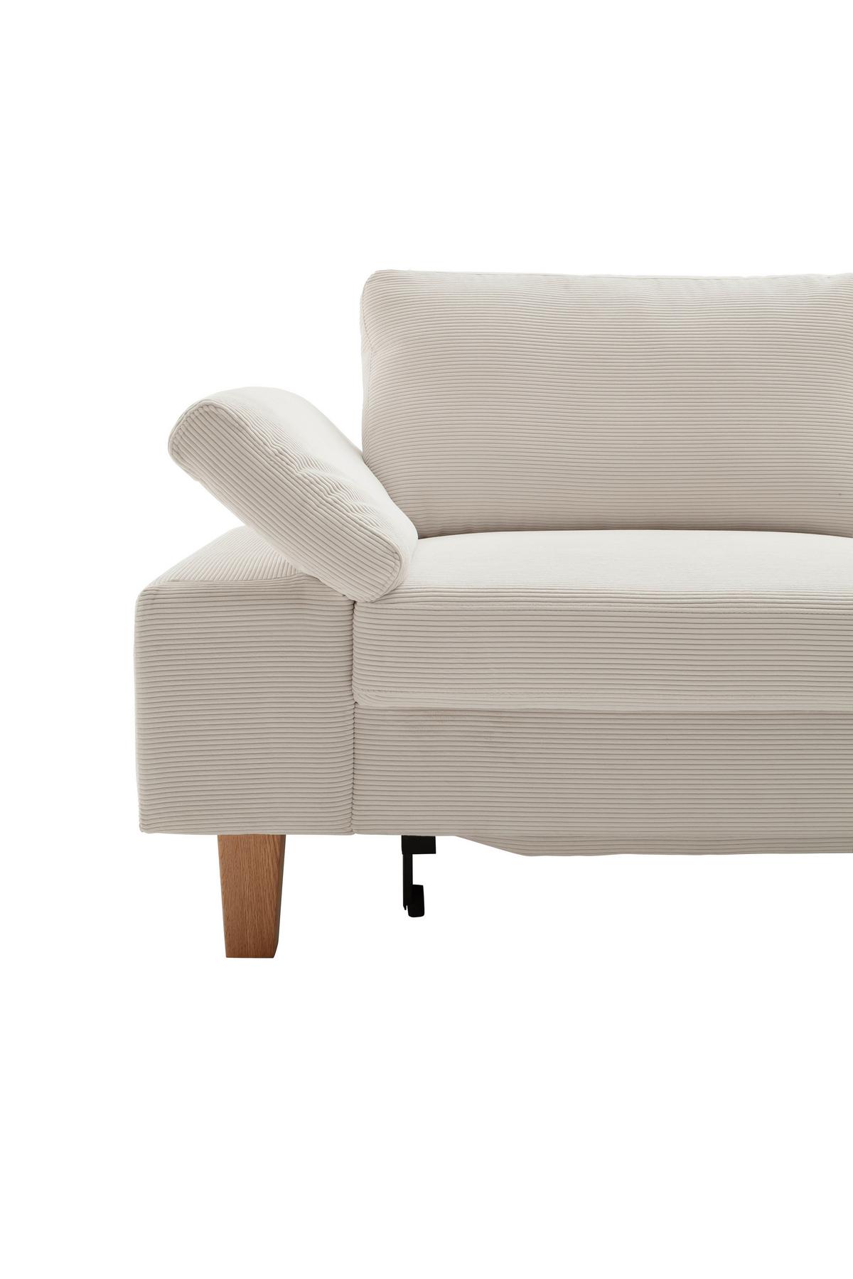 Wohnlandschaft Corvara Weiß - Weiß, KONVENTIONELL, Holz/Holzwerkstoff (286/86/220cm) - Premium Living