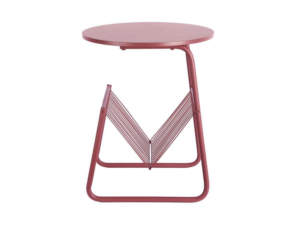 STOLIK BOCZNY RIQUEZA REVISTA - kolor miedziany, Basics, metal (40/40/49cm) - Leitmotiv