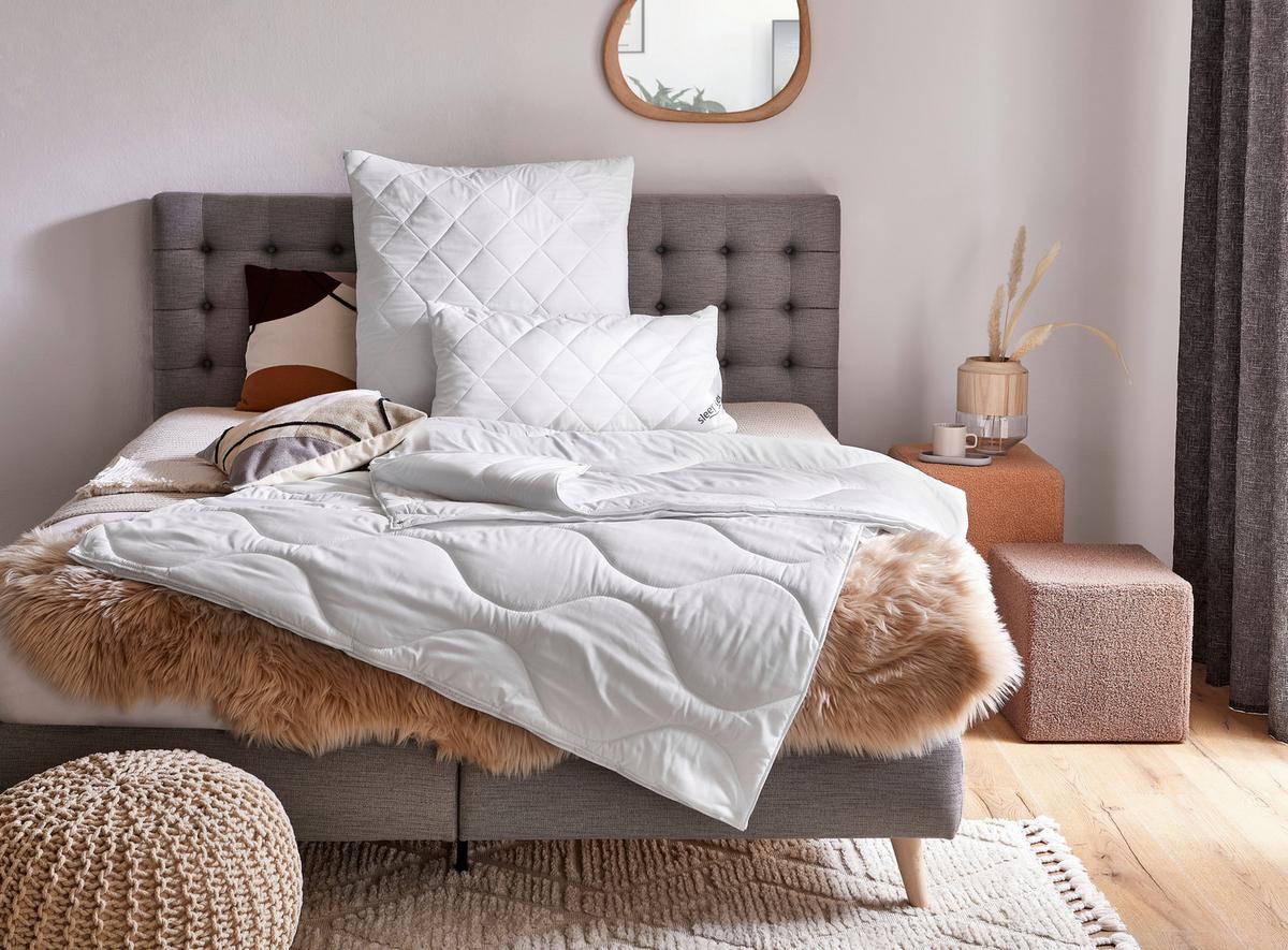 KOŁDRA CZTERY PORY ROKU OVIEDO - biały, Konventionell, tkanina (135/200cm) - Sleeptex