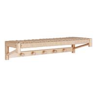 Dekowandregal Abana hat Shelf Naturfarben - Naturfarben, Basics, Naturmaterialien/Holz (78/17/31cm)
