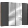 Ormar S Kliznim Vratima Level 36 A - boje grafita/boje hrasta, Moderno, drvni materijal/metal (300/236/65cm) - Modern Living