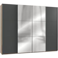 Ormar S Kliznim Vratima Level 36 A - boje grafita/boje hrasta, Moderno, drvni materijal/metal (300/236/65cm) - Modern Living