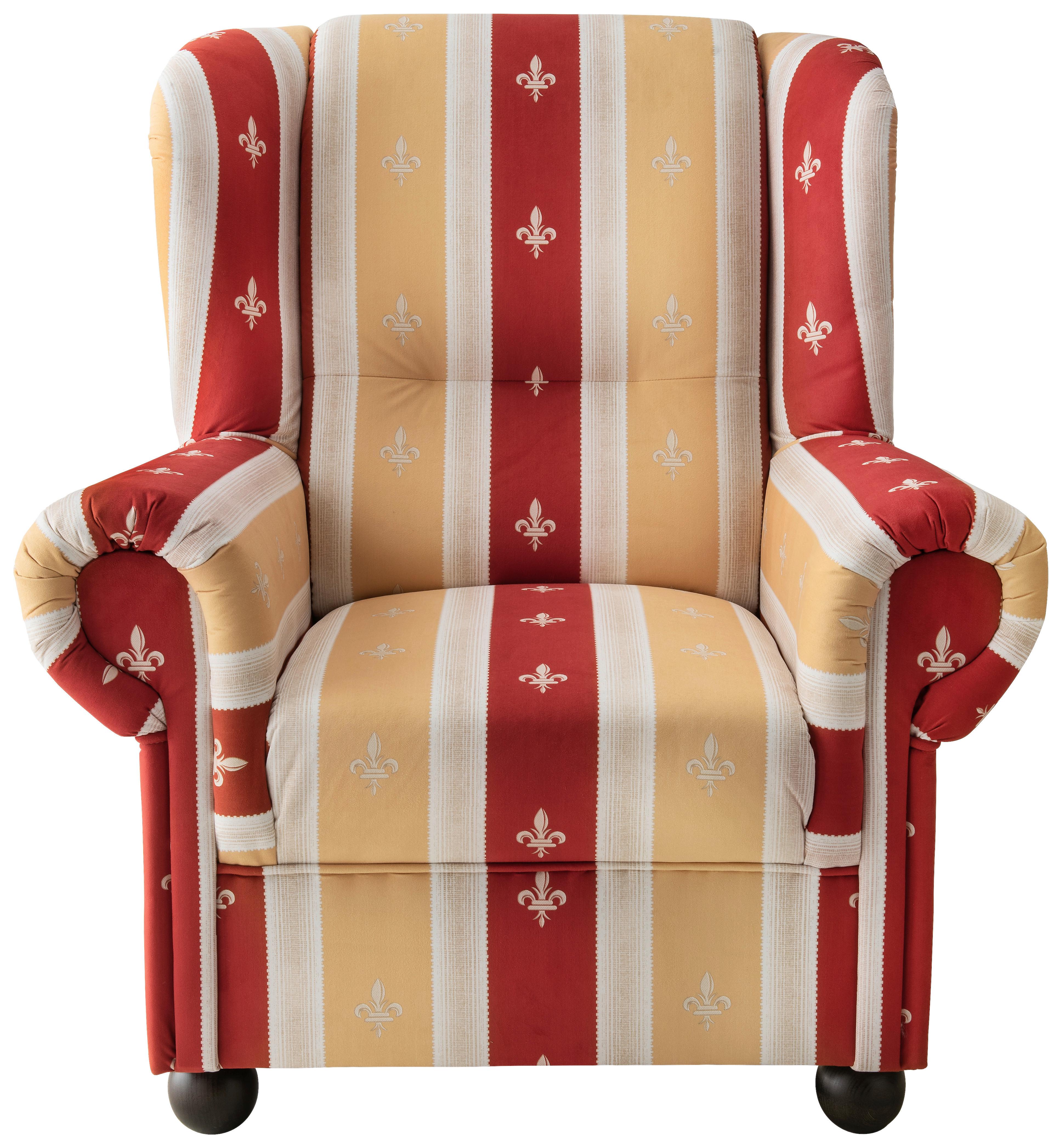 Ohrensessel Torello Rot Mikrofaser - Wengefarben/Rot, KONVENTIONELL, Holz/Textil (92/102/89cm) - Livetastic