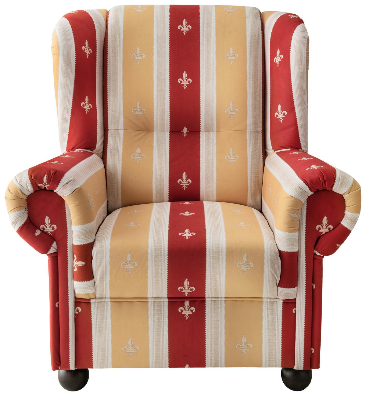 Ohrensessel Torello Rot Mikrofaser - Wengefarben/Rot, KONVENTIONELL, Holz/Textil (92/102/89cm) - Livetastic