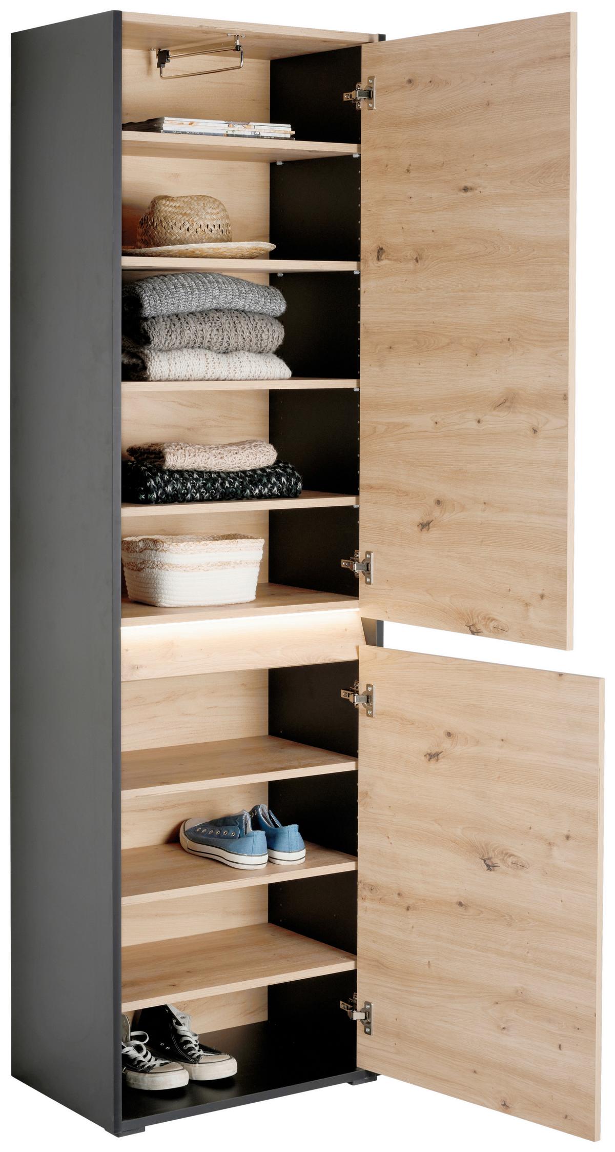 Garderobni Ormar Welcome - Moderno, drvni materijal (60,4/200,7/38cm) - Modern Living