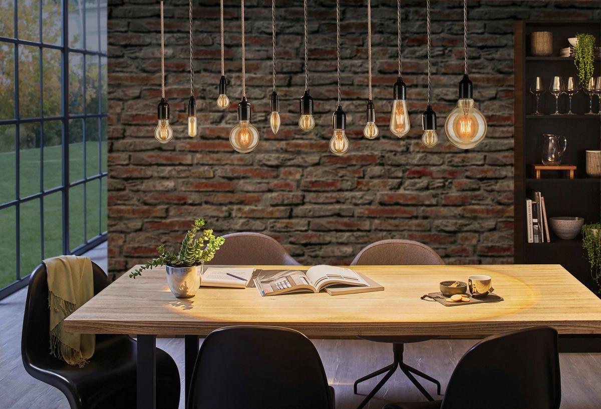 LED-Leuchtmittel 28705 max. 4,7 Watt - Goldfarben, Basics, Glas (3,5/9,8cm) - Paulmann