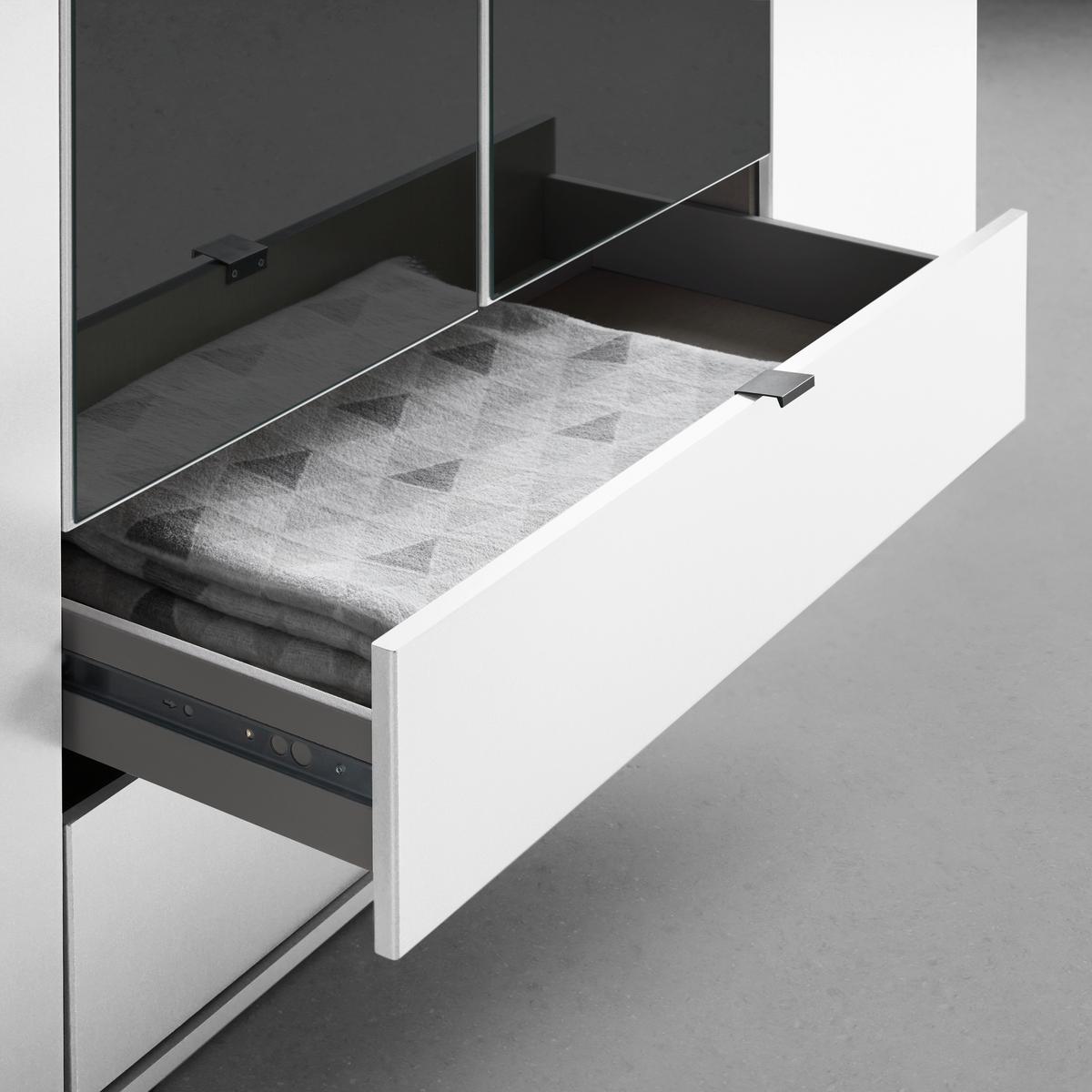 Drehtürenschrank Avila Weiß - Weiss, Konventionell, Glas/Holzwerkstoff (181/194/53cm) - Mömax