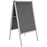 Tabla Agenda Ii - srebrne barve, Basics, kovina (62,5/115,5/61cm) - MID.YOU