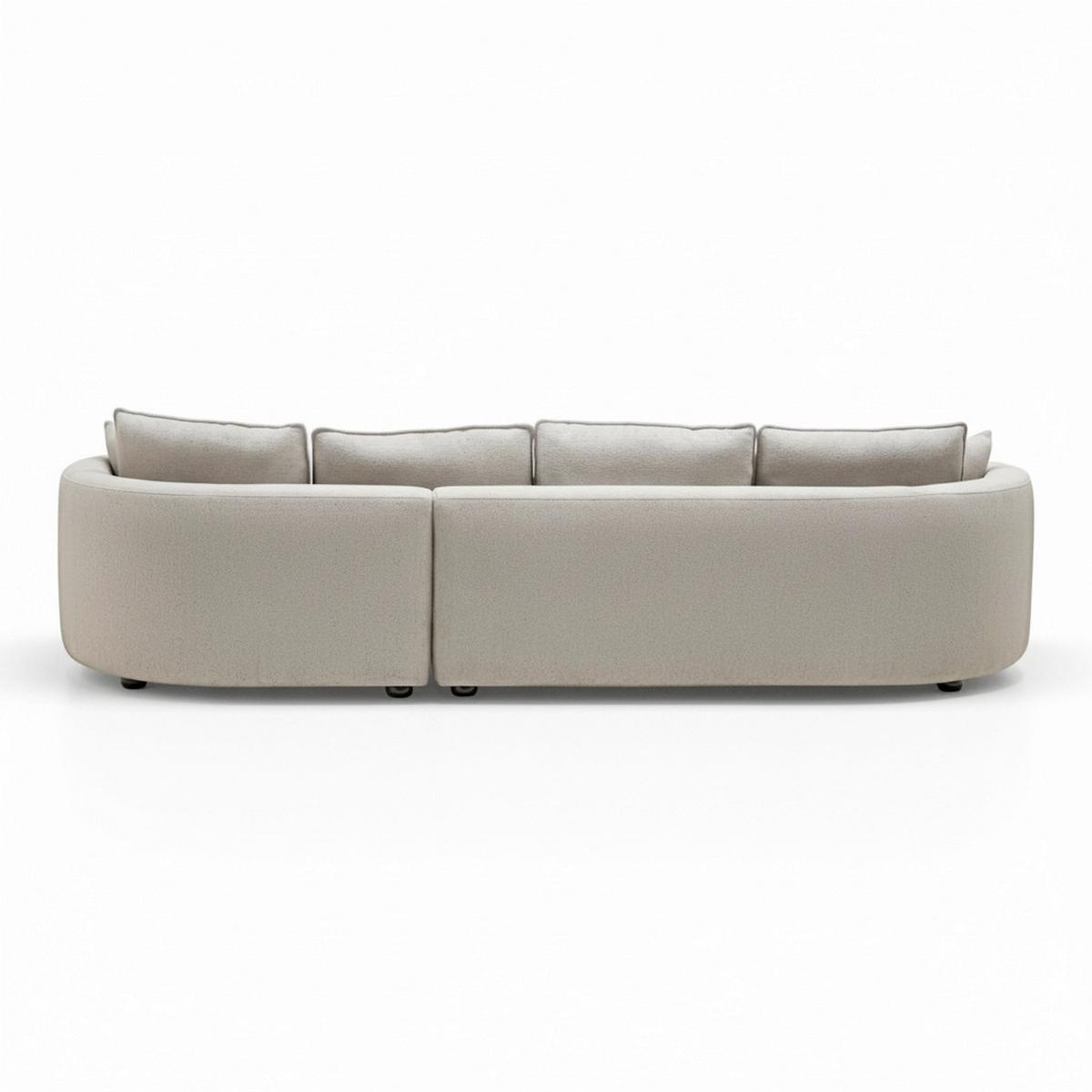 Canapea modulara NILAS - bej, Modern, lemn/metal (322/154cm) - Bessagi Home