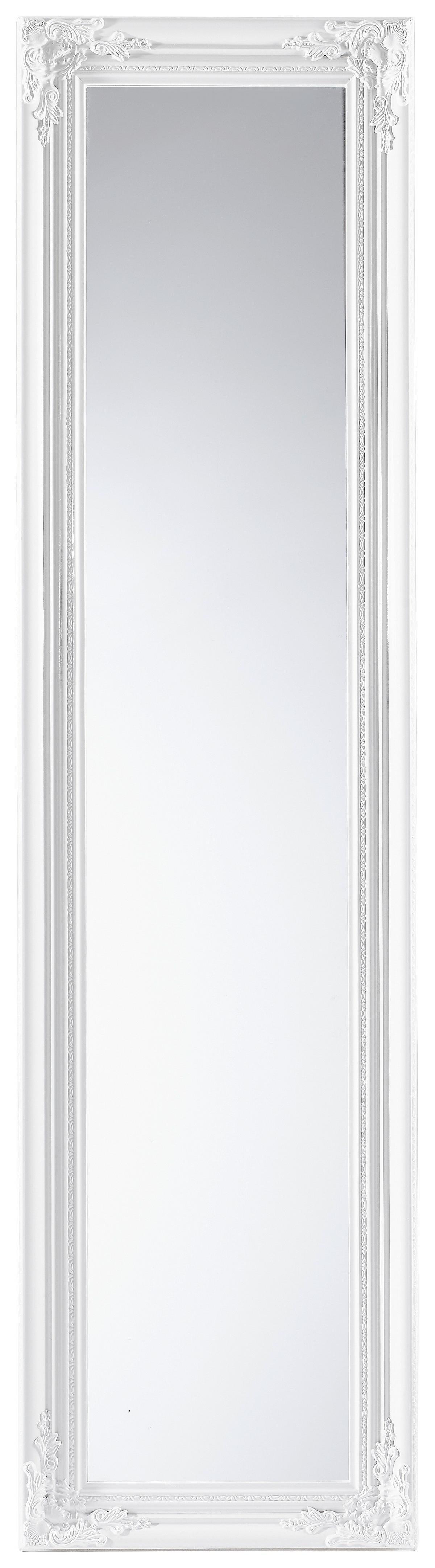 LUSTRO STOJĄCE DARIO - biały wysoki połysk/biały, Lifestyle, drewno/szkło (44/168/5cm) - Carryhome