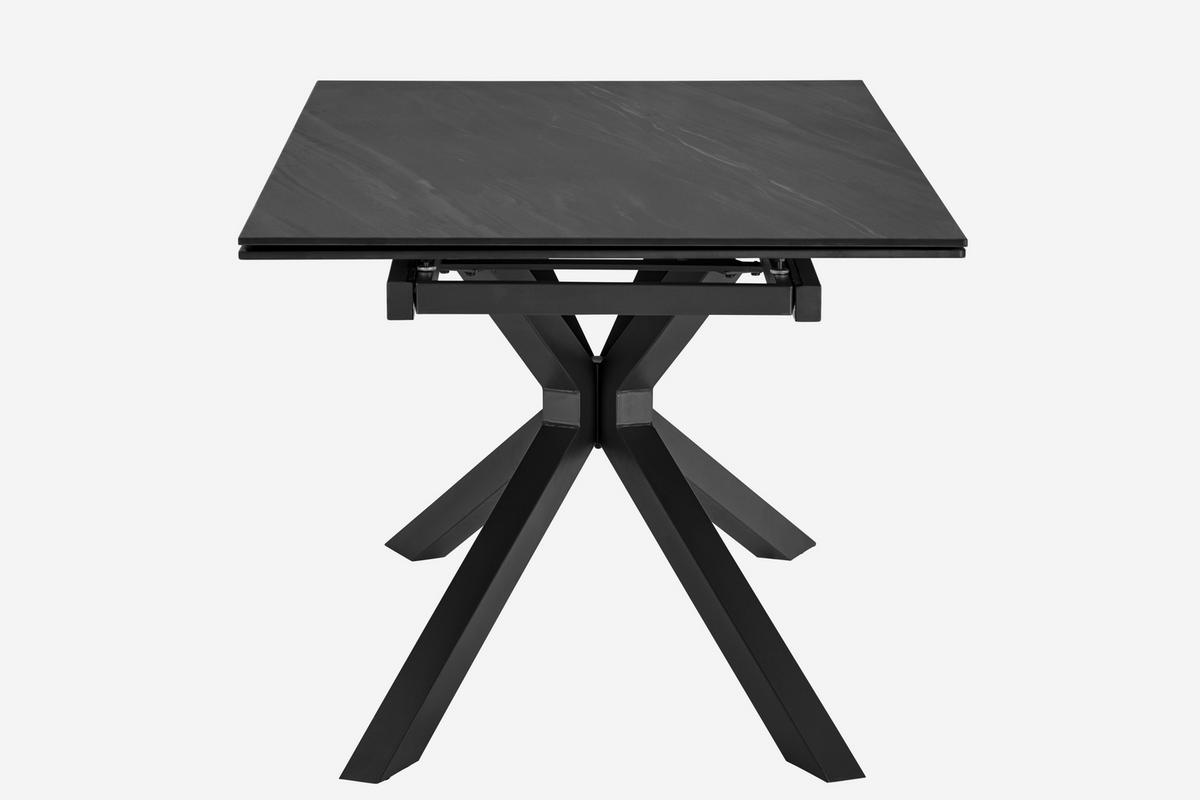 Jedilna Miza Lorenzo, Keramika, 160-240x90 - temno siva/siva, Konvencionalno, kovina/keramika (160/90/75cm) - MID.YOU