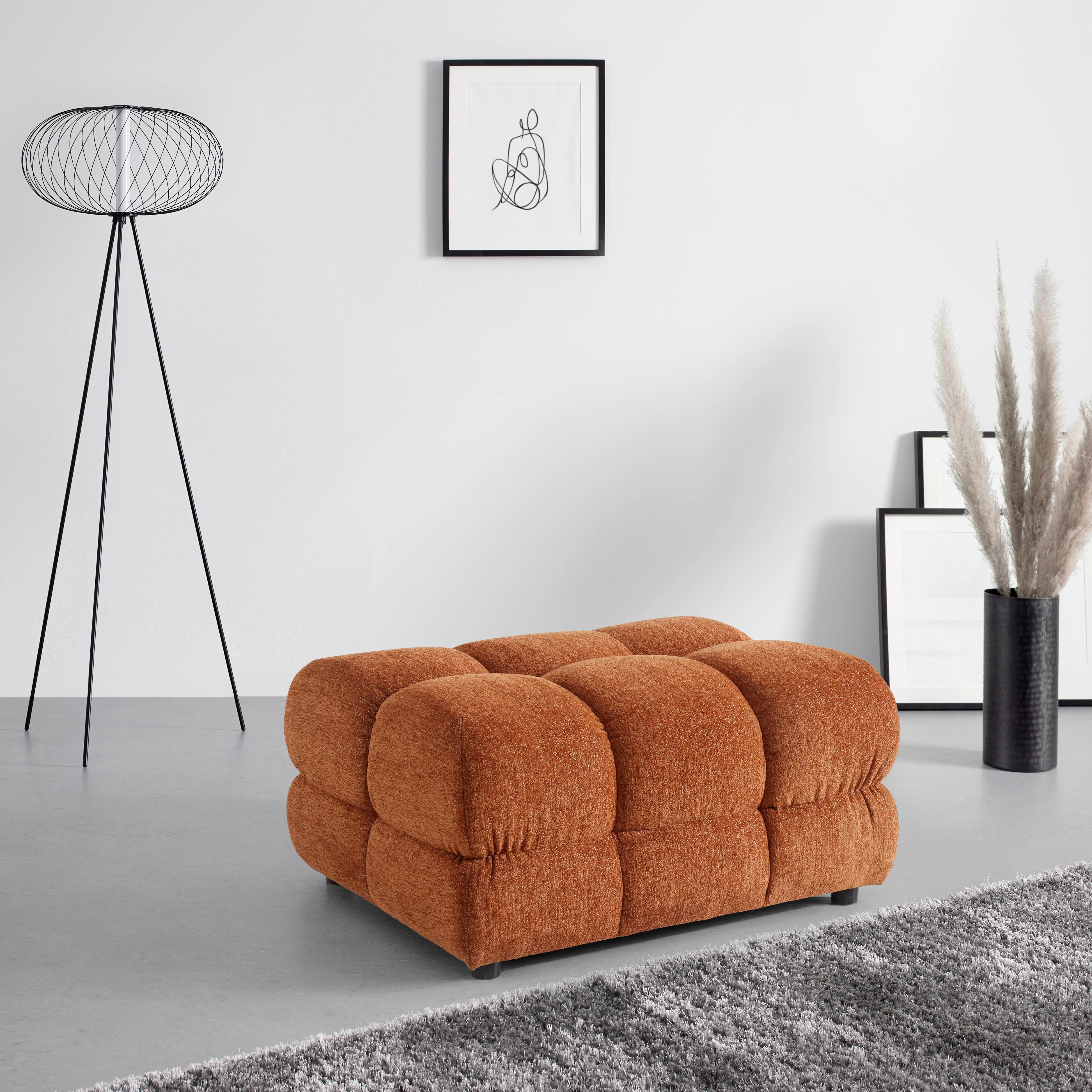 Hocker Story Rostfarben - Rostfarben, MODERN, Textil (85/42/70cm) - Premium Living