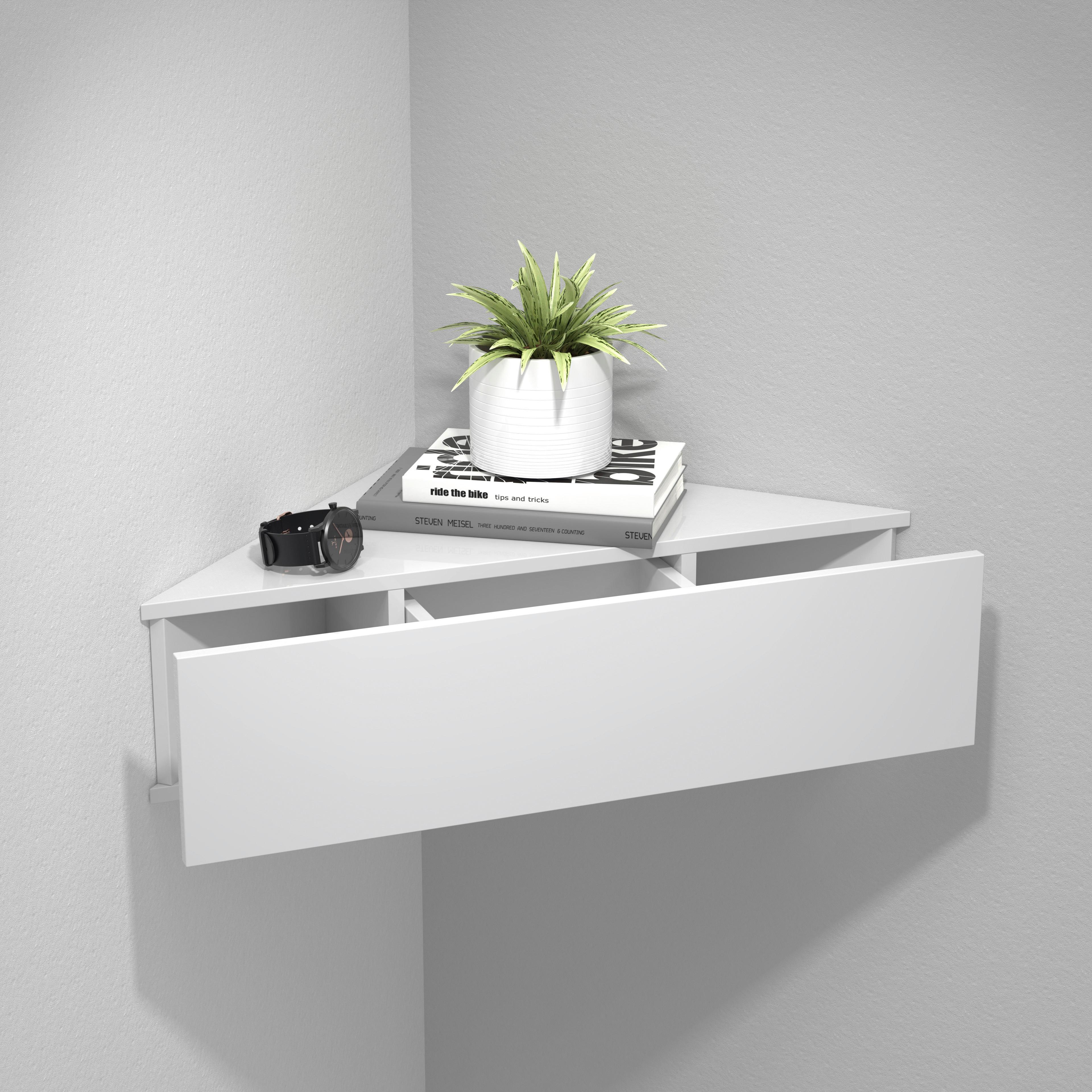 NACHTKÄSTCHEN USAL S - Weiss, Modern, Holzwerkstoff (60/15/42,4cm) - MID.YOU