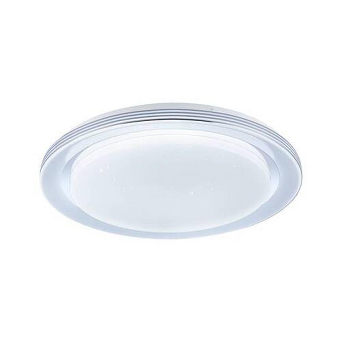 Deckenleuchte Rainbow Weiß/Chromfarben max. 38,5 W - Chromfarben/Weiß, Basics, Kunststoff/Metall (48,5/7,5cm) - Paulmann