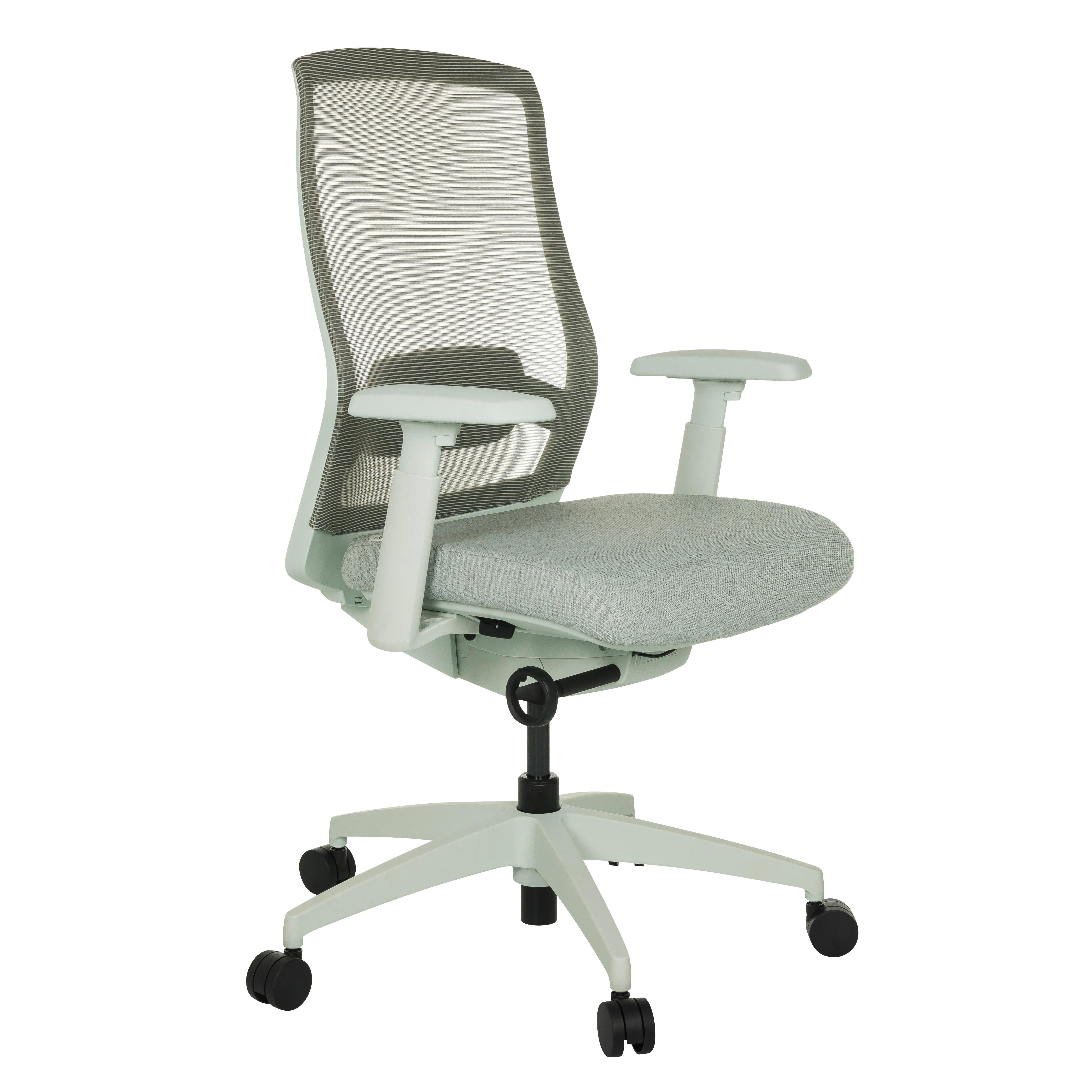 Pisarniški Stol Colore, Svetlo Zelena - siva, Moderno, umetna masa/tekstil (65/95 - 103cm) - MID.YOU