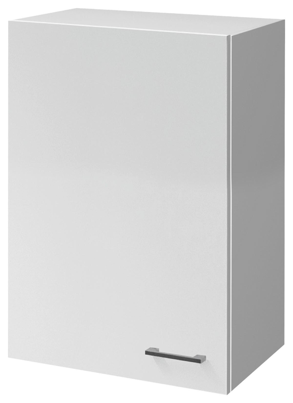 Kuhinjska Zgornja Omarica Lucca, Bela - bela/barve aluminija, Konvencionalno, umetna masa/leseni material (60/89/32cm) - FlexWell