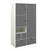 KLEIDERSCHRANK FRAMO 2 - Kaschmir/Anthrazit, KONVENTIONELL (120/211/58cm) - Mömax
