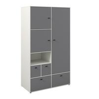Kleiderschrank Framo 2 Kaschmirfarben/Anthrazit - Kaschmir/Anthrazit, KONVENTIONELL (120,2/210,6/58cm) - Mömax