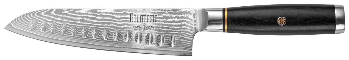 Santoku Kés Profi Line - ezüstszínű, Modern, fém (29cm) - Gourmesto