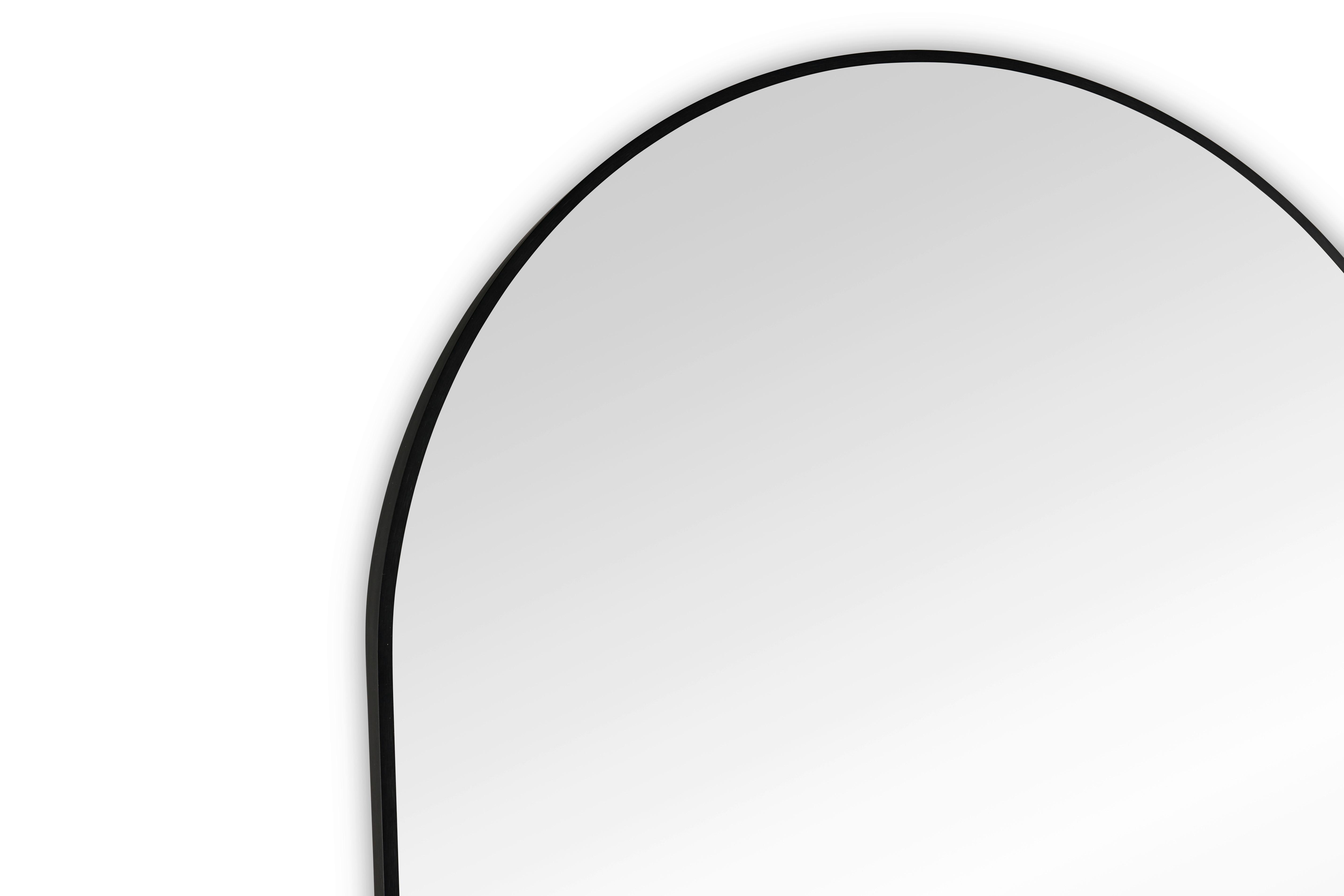 Standspiegel Britt Schwarz - Schwarz, Modern, Glas/Metall (70/170cm) - Mömax