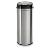 Coș gunoi Sensor cca. 42 l - argintiu/negru, Trend, plastic/metal (31/31/79,5cm) - Echtwerk