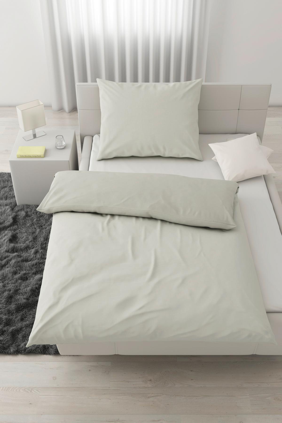 Bettwäsche Ilvy in Hellgrün ca. 140x200cm - Hellgrün, MODERN, Textil (140/200cm) - Modern Living